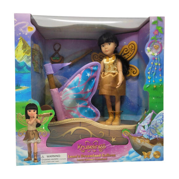 NEW Kruselings Luna's Dreamland Galleon Fairy Doll Set USA Stock